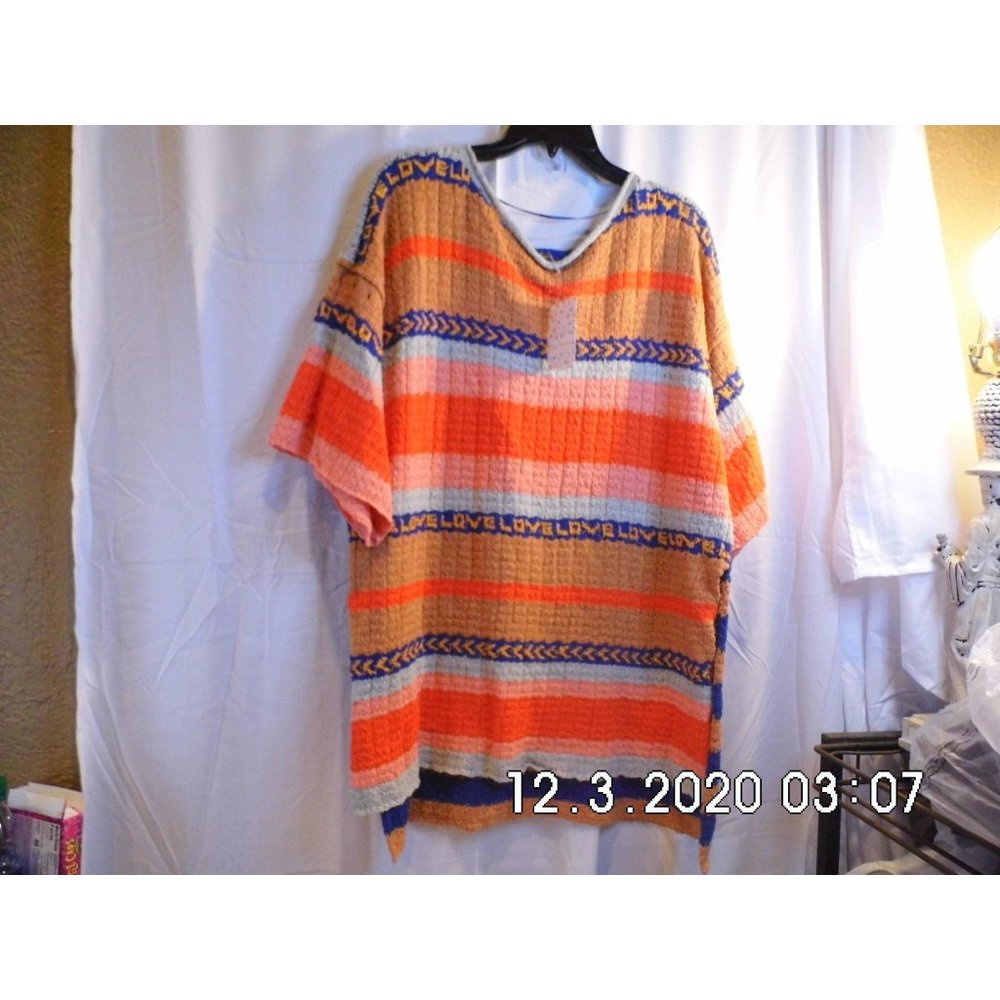 Free People Womens Bohemian Tunic Pullover Sweater Multi Color Small - Picture 3 of 5